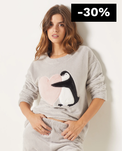 Penguin Fleece Sweatshirt NATTY